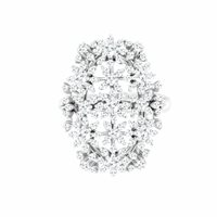 Anneau Roman Gioielli Femme MIO AMORE in Or blanc Diamante 1.69 Ct FANTASIA-6-J - FANTASIA-6-J
